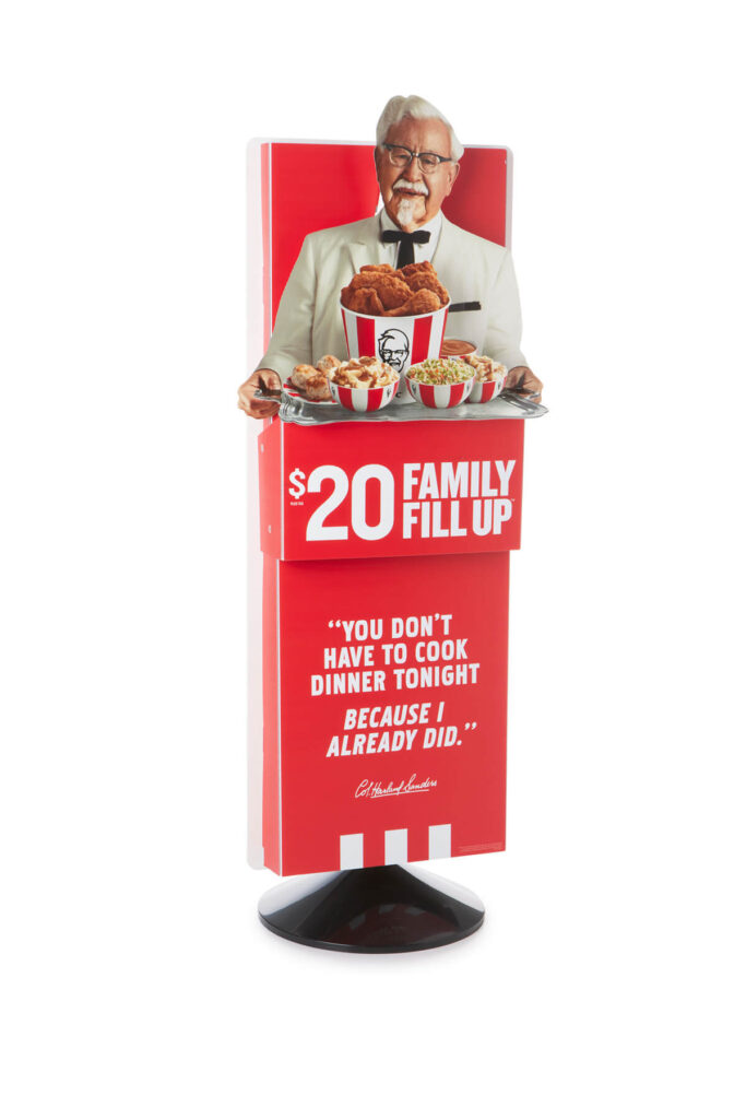 KFC Family Fill Up Floor Display